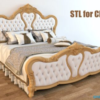 طرح سی ان سی تخت ۷-طرح تخت چوب