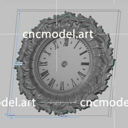 طرح سه بعدی cnc ساعت 2 سی ان سی مدل