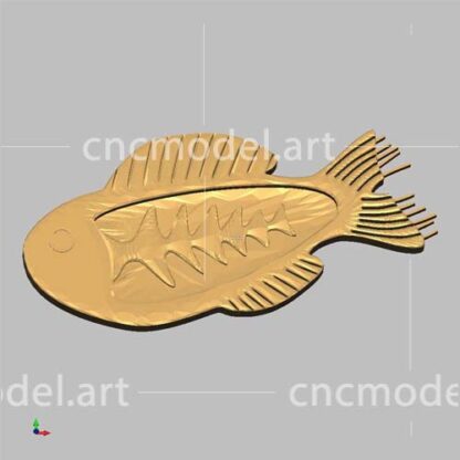 طرح سه بعدی ظرف ماهی سی ان سی مدل