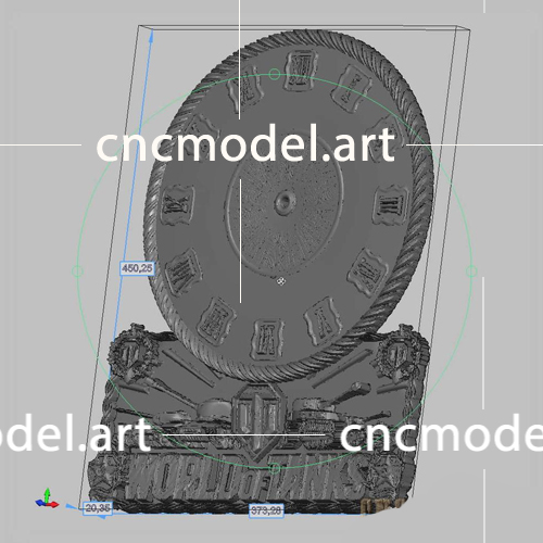 سی ان سی مدل - طرح سه بعدی CNC ساعت طرح سه بعدی CNC ساعت - تصویر 2