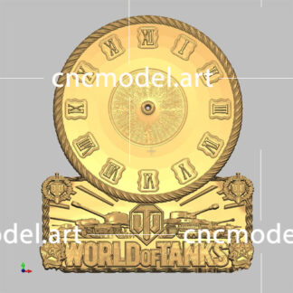 طرح سه بعدی CNC ساعت