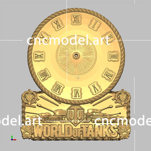 سی ان سی مدل - طرح سه بعدی CNC ساعت طرح سه بعدی CNC ساعت