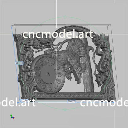 طرح سه بعدی cnc ساعت 22 سی ان سی مدل