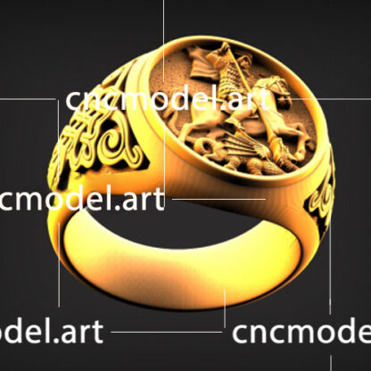 طرح سه بعدی سی ان سی طلا و جواهرات سی ان سی مدل