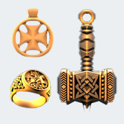 طرح CNC طلا و جواهرات